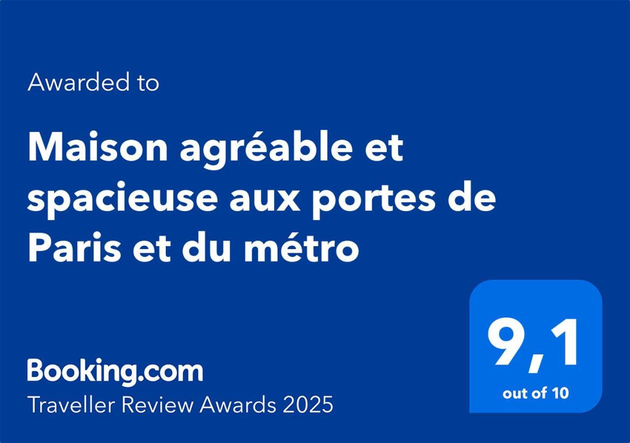 Maison Agreable Et Spacieuse Aux Portes De Paris Et Du Metro Saint-Ouen  ภายนอก รูปภาพ